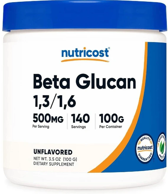 Nutricost 베타글루칸 파우더 100g - 1 3/1 6 유전자 변형 성분 무함유 - 쿠팡