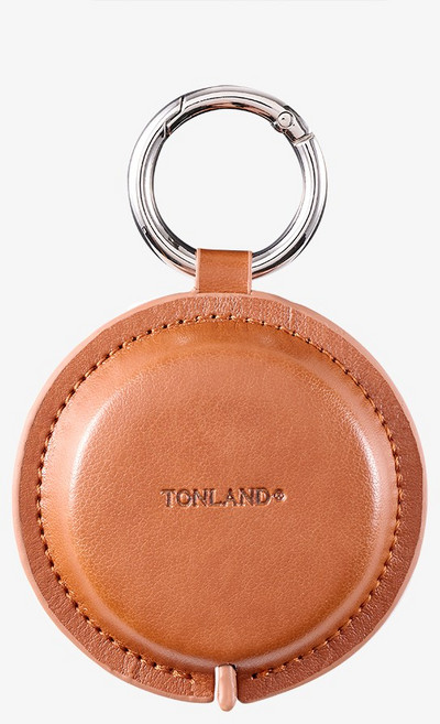 톤랜드 가죽 미니 줄자, 1개, 브라운