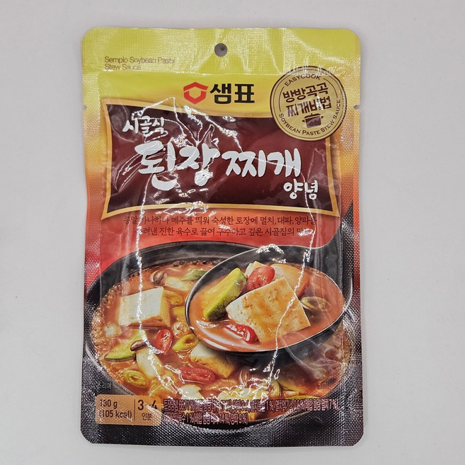 샘표 시골식 된장찌개 양념, 130g, 12개