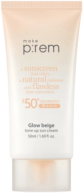 메이크프렘 글로우 베이지 톤업 선크림, 50ml, 1개 - 쿠팡