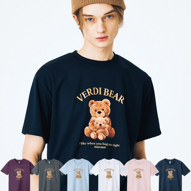 베르디베어 하트베어 남녀공용 곰돌이 반팔티