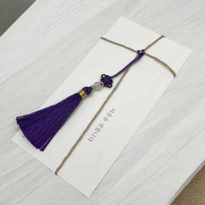한복 노리개 키링 퍼플 노리개수술 한복저고리노리개