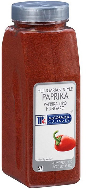 McCormick 맥코믹 헝가리 스타일 파프리카 가루 510g, 1개, 1g