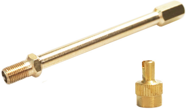 에토 자전거 전동 킥보드 타이어 펌프 공기주입기 슈레더 연장노즐 10cm, 1개, 골드