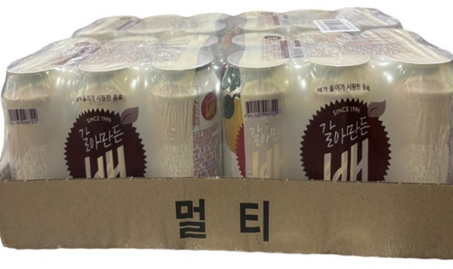 코카콜라 갈아만든배, 24개, 340ml
