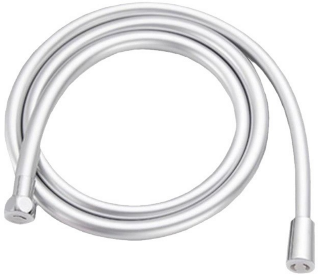 소로비 PVC 친환경 샤워호스, 실버, 2m