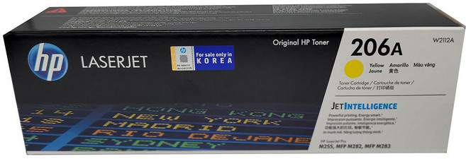 HP 정품토너 Laserjet MFP M283cdw 노랑 표준용량 nys+7640Ub, 없음