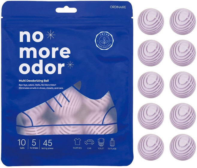 신발 발냄새 걱정 끝 강력 탈취제 옷장 신발장용 라벤더향, 8g, 10개