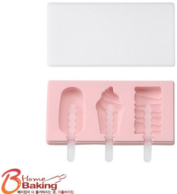 YN 실리콘 다양한모양 샤베트 몰드 YN04, 핑크, 1개