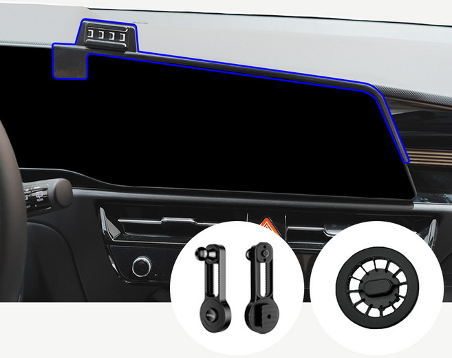 윙가디움 니로 SG2 차량용 스크린 거치대 마운트 세트, 니로 SG2 스크린 마운트 (B세트), 1세트