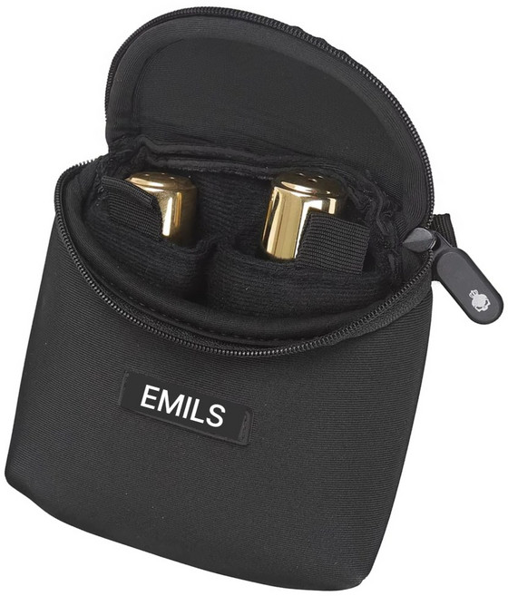 에밀스 마우스피스 보관케이스 색소폰 클라리넷 트럼페 마우스피스 보관 파우치, 1개, 블랙
