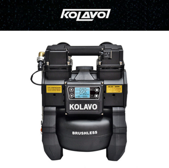 콜라보 충전콤프레샤 KOL-A25 휴대용 충전 콤프레셔 2마력 5L 마끼다 배터리 호환, 1개