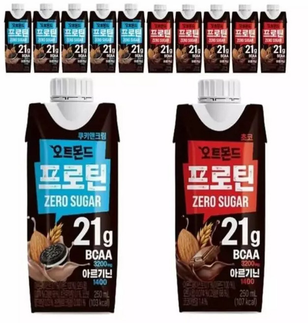 GG1 프로틴 쿠키앤크림 초코 각6팩 프로틴쉐이크, 6개, 250ml