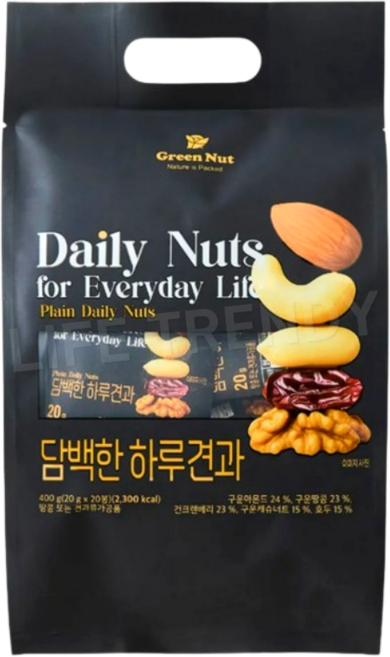 그린너트 담백한 하루견과 세트, 1세트, 400g