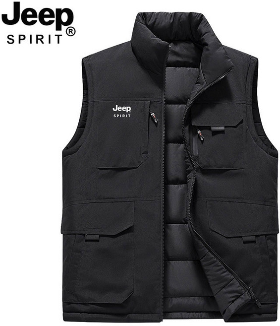 지프스피릿 남녀공용 캐주얼 패딩조끼 숏 패딩 조끼 양면 조끼 JP99667