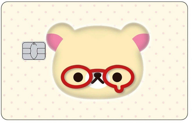 리락쿠마 코리락쿠마 차이로이코구마 카드 스티커 교통카드 체크카드 신용카드, 교통카드 (no chip), 21-1PCS