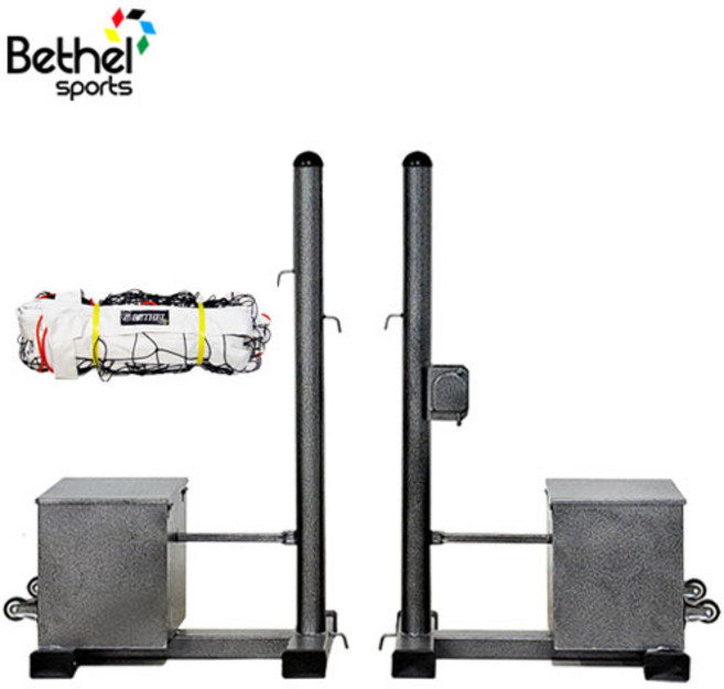 벧엘스포츠 국산 이동식 족구지주(1조)+족구 네트 포함 족구지주대, 이동식 족구지주+네트, 1개
