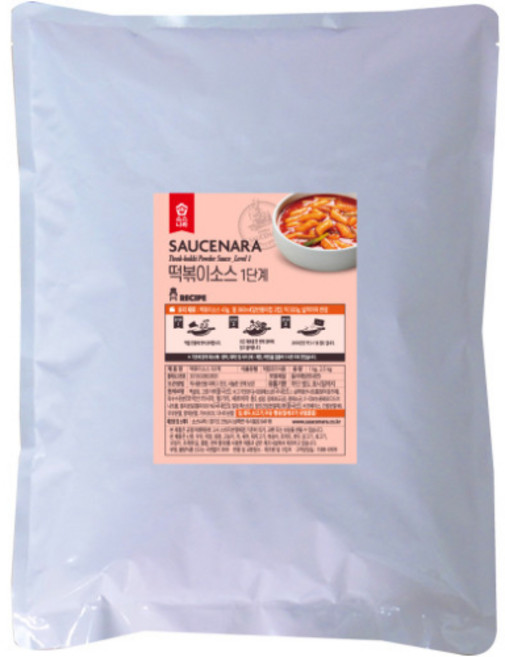 소스나라 떡볶이소스 1단계(순한맛) 2.5kg 업소용 대용량 분말 식자재 행사용 맛집소스, 1개
