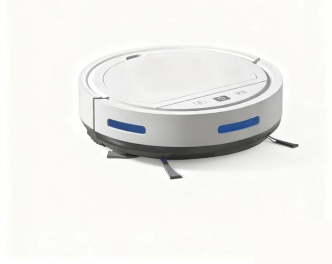 智能掃地機器人 掃拖吸塵三合一 自動回充 語音控制 纖薄機身 地板清潔機 白色, 旗艦款