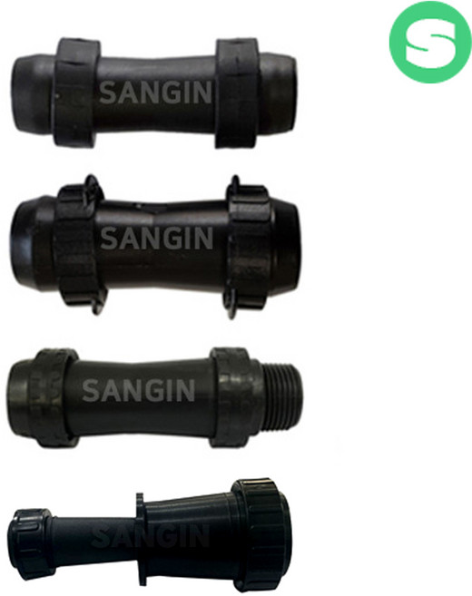 분수연결소켓 4cm용 6~7cm용 분수호스 배호스 천막호스 저설호스 관수호스 관수자재 상인농자재, 분수연결소켓_6-7cm용, 1개