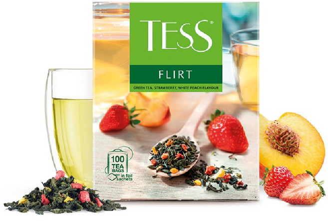 Tea TESS Flirt 100bag 테스 플러트 100티백 150g, 1개, 100개입