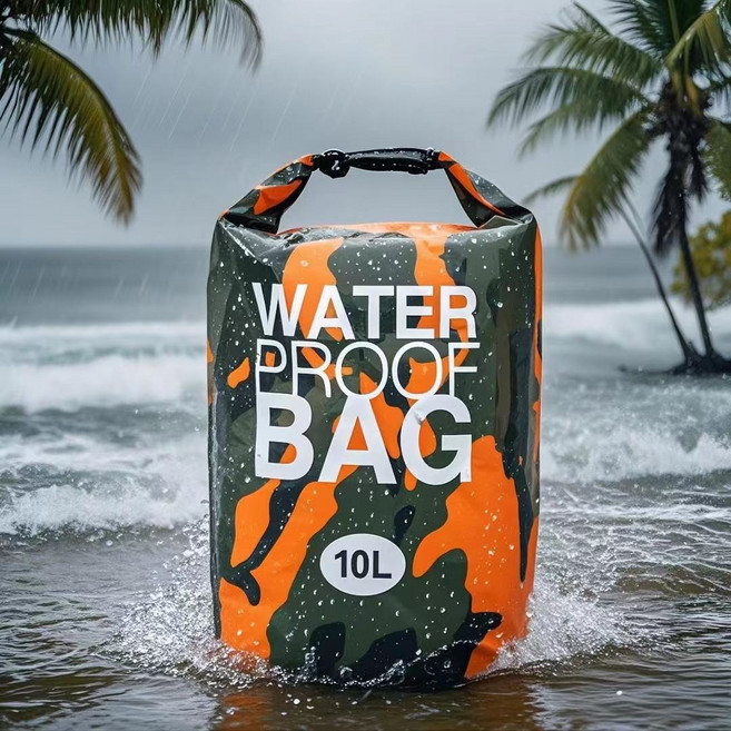 피오니:온 비비드 컬러 물놀이 방수 버킷백, 써니 오렌지, 1개