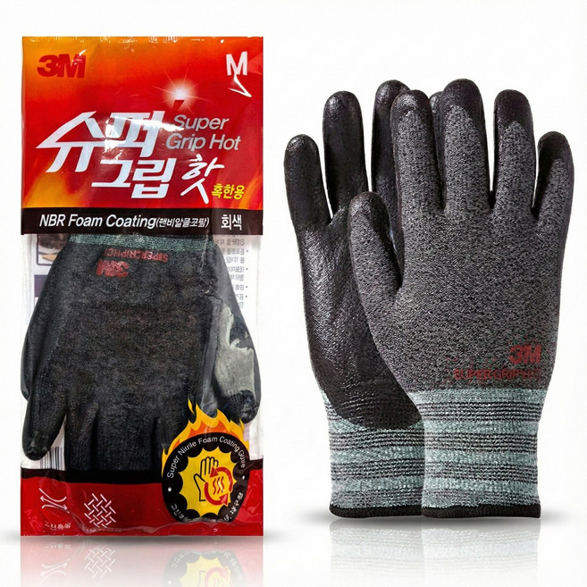쓰리엠 슈퍼그립 핫 혹한용 장갑 라지, 1개