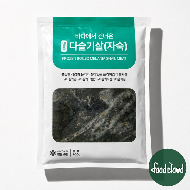 부전수산 냉동 신선한 다슬기살 1kg 올갱이 다슬기국 올갱이국 다슬기된장 다슬기해장국 다슬기전 술안주 원기회복 영양간식, 1개