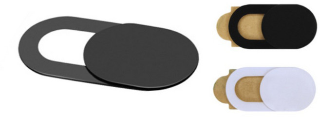 노트북 카메라 슬라이드 가리개 웹캠커버 15개, 1노트북캠스티커-블랙 15개