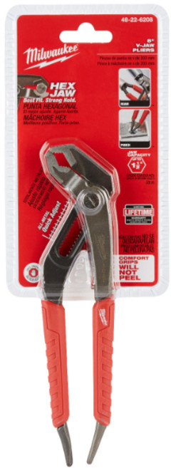 Milwaukee Hex-Jaw 快速調節鉗 48-22-6208, 1個, 8"(20公分)