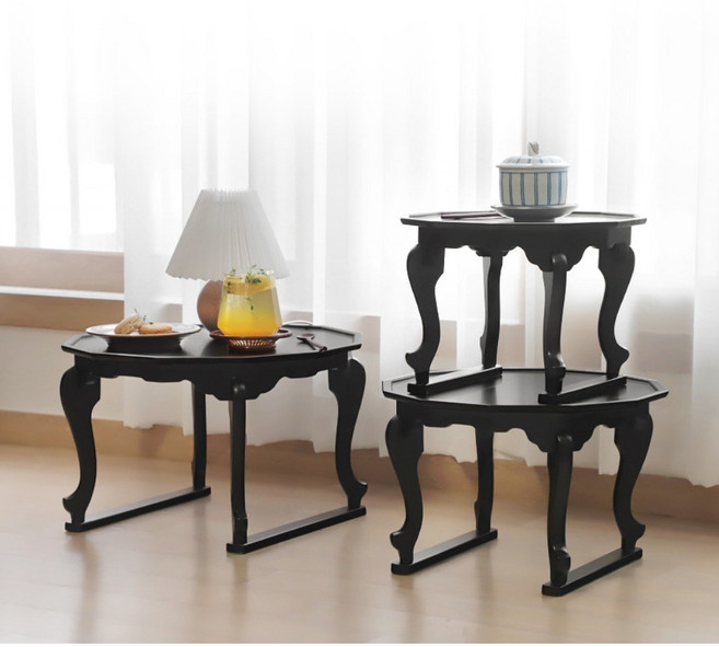 핸드메이드 버들소반 호족반 3size옻칠방식 짜맞춤공법 1인밥상 술상 다도 다과 소반