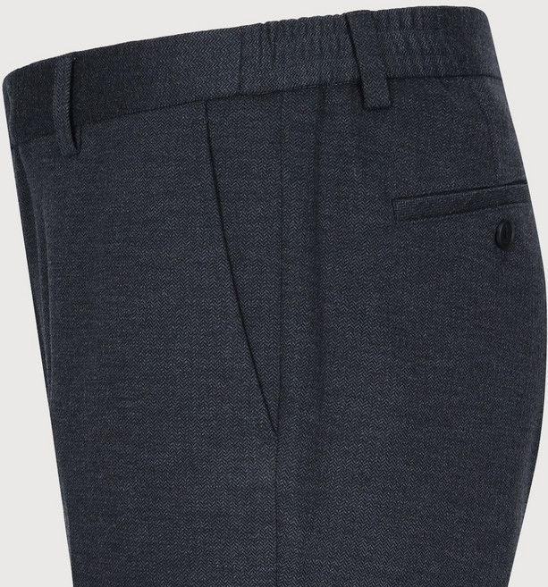 [봄 가을 특가] 트레몰로 (주)세정 남성 그레이쉬블루 잔 체크 허리밴딩 스판 남자 캐주얼 바지 -7881 트레몰로7881