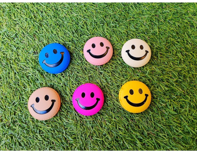 마카롱꼬끄스마일볼마크 쿠키스마일마크 6종 1set (6개), 색상골고루, 1개