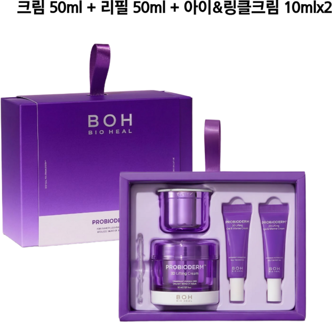 [기프트 세트] 바이오힐보 프로바이오덤 3D 리프팅 크림+아이크림 기획세트, 1세트