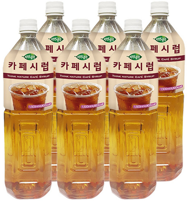 자연생각 희창 카페시럽, 1.5L, 6개