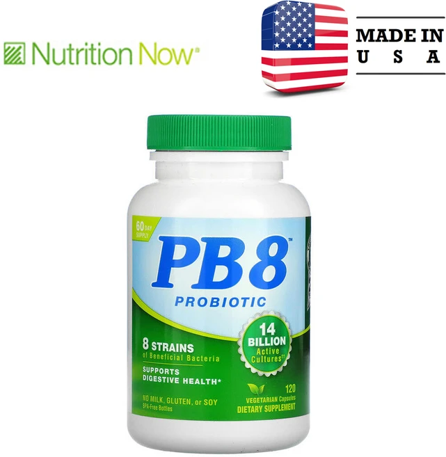 뉴트리션 나우 PB8 프로바이오틱 유산균 140억 120정, 1개 - 쿠팡