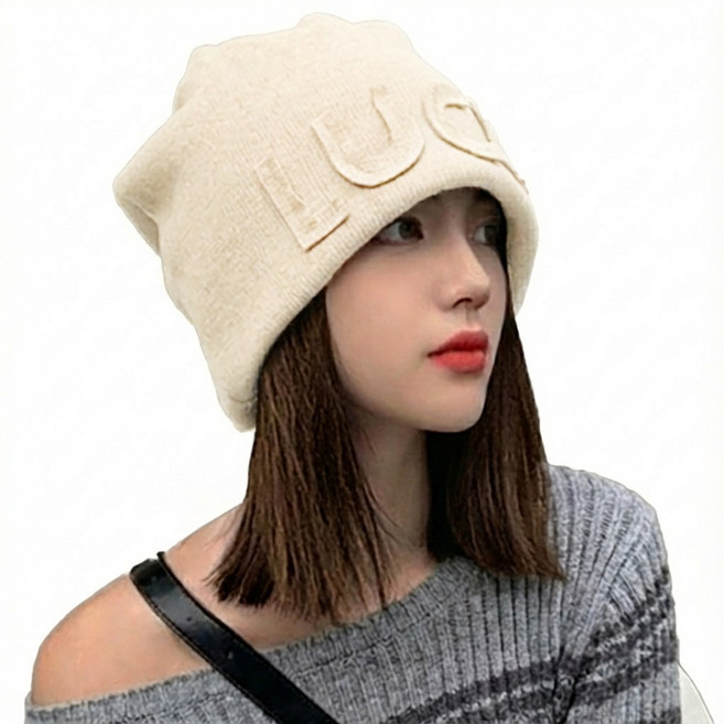 가발위드 비니 모자가발 스트레이트 중단발 일체형 M001, 1개, 베이지+라이트브라운