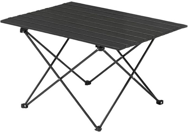 鋁合金折疊桌 露營野餐便攜式戶外桌, 黑