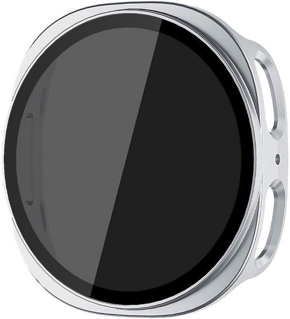 더조은셀러 갤럭시 워치8 클래식 사생활 보호 프라이버시 강화유리 케이스, 실버, 1개
