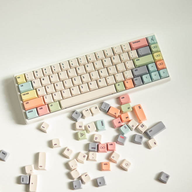 캔버스 XDA 133키 키캡, 단일모델, 파스텔