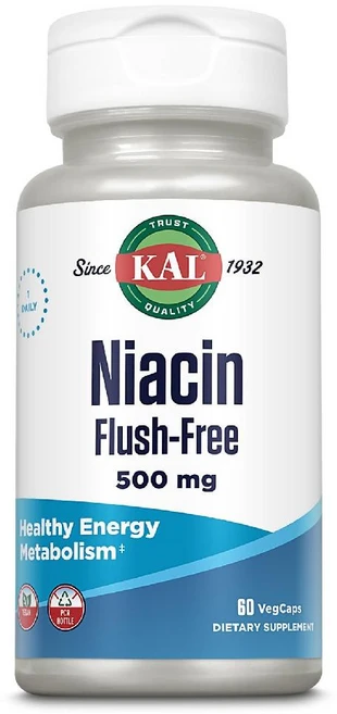 KAL 니아신 플러시 프리 캡슐 500mg 120개입, 120정 - 쿠팡