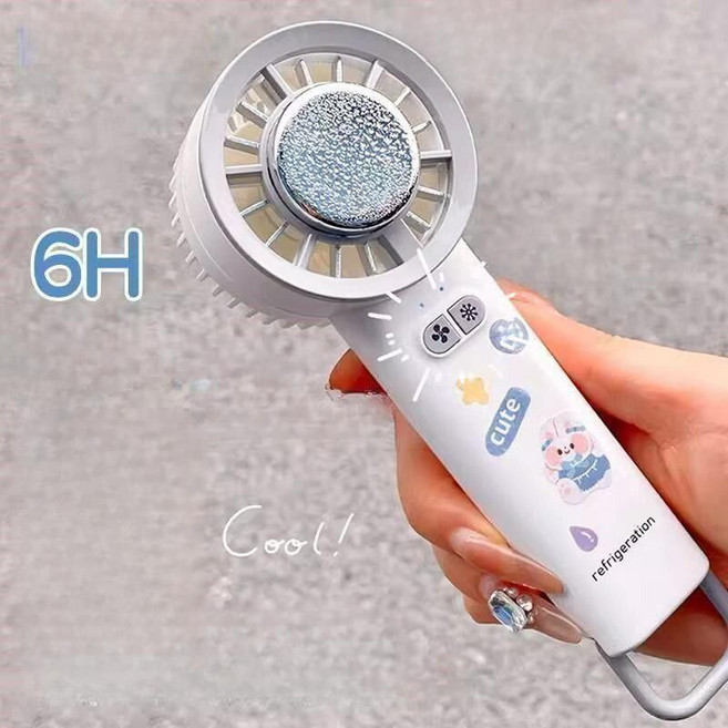 디지털 손선풍기 무선 USB충전 휴대용 미니선풍기 손풍기 선풍기 탁상형, 기본, 지속시간 6시간