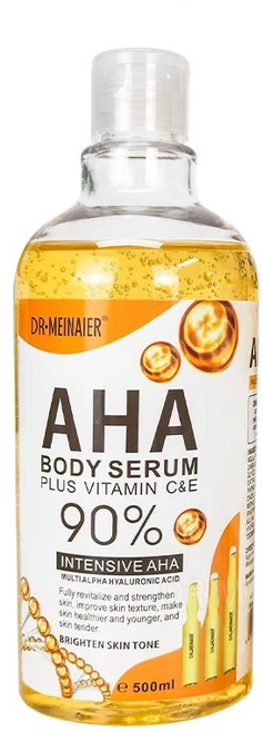 AHA body serum 500ml AHA 바디 세럼 500ml 각질 제거 피부 미백 각질 제거 새로운 피부 미백 90% 세럼 화이트닝, 1개 - 쿠팡