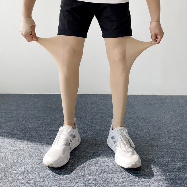 엠엠스포츠 남성 여성 UV차단 냉감 등산 자전거 다리 레그토시 2PX2, 스킨 2PX2