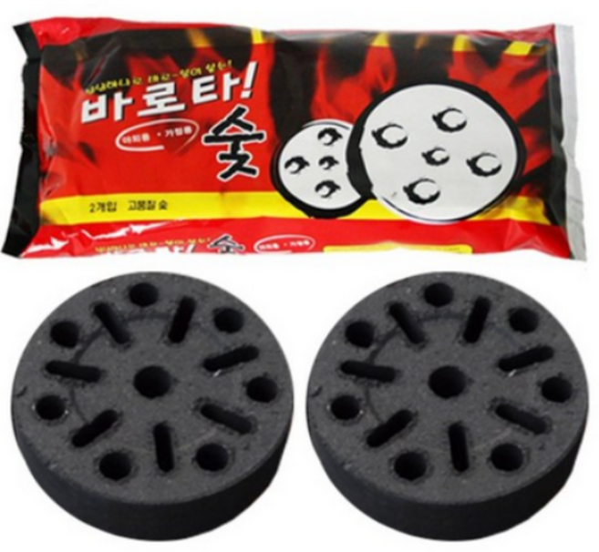 착화용 바로타 숯, 2개, 300g