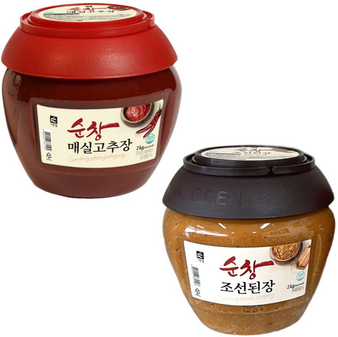 기픈샘 순창 조선된장 + 순창 매실고추장 (세트), 4kg, 1개