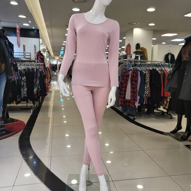 [쇼핑점] 비비안 실크가 혼방되어 은은한 광택감과 부드러운 착용감을 주는 모달 실크 여성 내의 상하세트 LG9276S