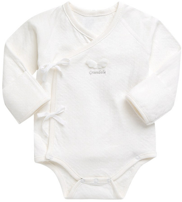 그린베베 사계절용 신생아용 엔젤 양면 배냇슈트