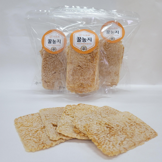 장성 솥뚜껑누룽지 (맛있는 한끼식사 건강식 간편식 바사삭현미칩 꿀눙지), 꿀눙지(150g), 꿀눙지, 100g, 1개