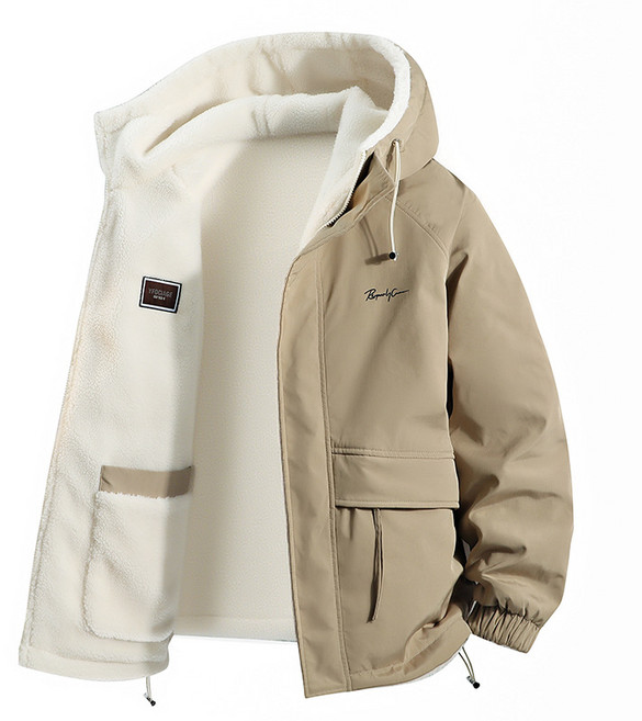 스타일닥터 가을 겨울 도톰 캐주얼 후드 코트 스웨이드 캐주얼 패딩